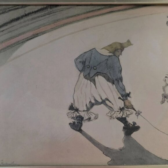 Rare 1899 Antique Henri de Toulouse-Lautrec Circus Clown Trainer Lithograph - Picture 1 of 9